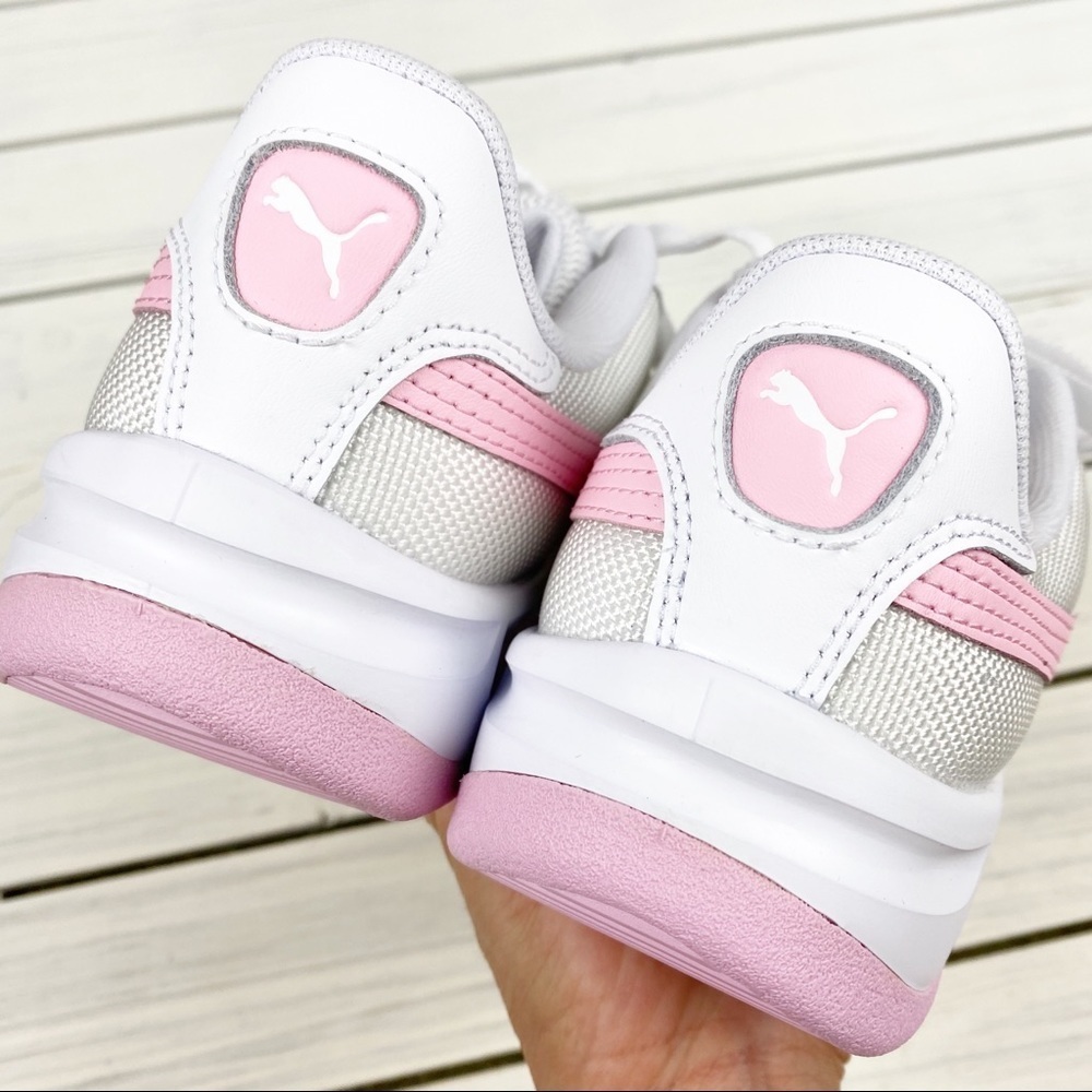 NEW PUMA California Athletic Sneakers Pink White - Picture 7 of 8